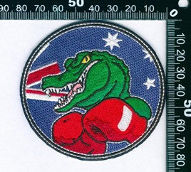 Boxing crocodile patch